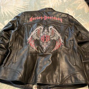 Women's Harley Davidson Road Angel Leather Jacket-Size Large
